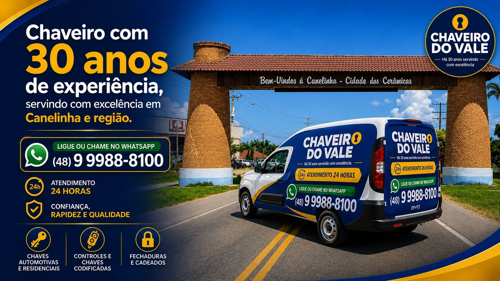Chaveiro do Vale em Canelinha SC — Cidade das Cerâmicas