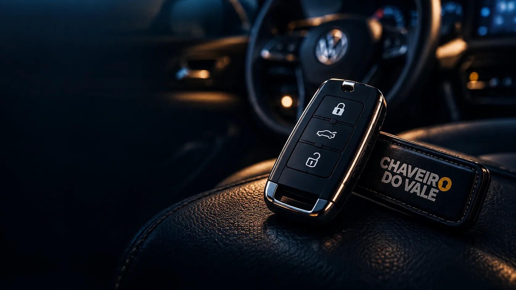 Opções de chaves automotivas codificadas e presenciais